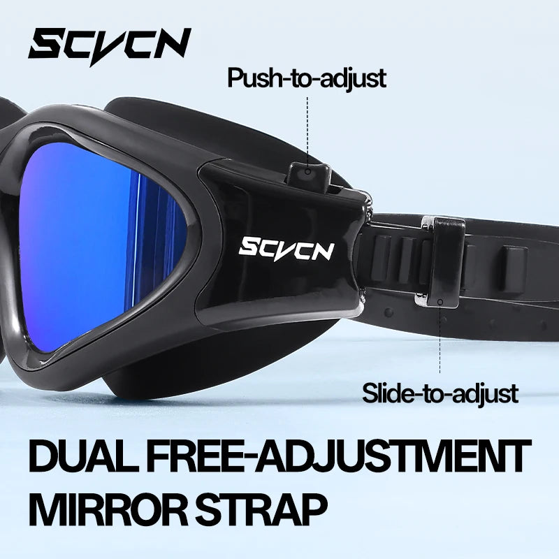 SCVCN Polarized Swimming Goggles Anti-Fog swimming Equipment Waterproof Glasses Professional Surfing Competition Beach Essential