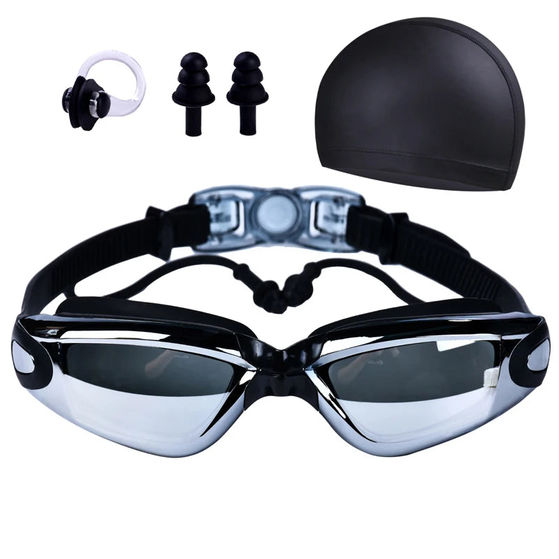 High-definition waterproof and fog-proof swimming goggles for men and women