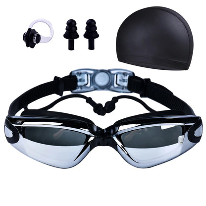 High-definition waterproof and fog-proof swimming goggles for men and women