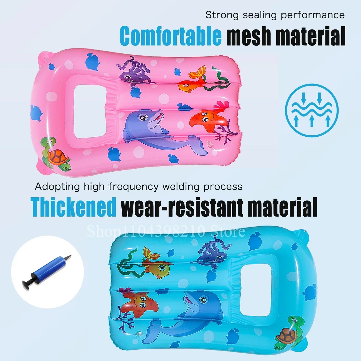 Inflatable Pool Floating Seat Swimming Ring Water Hammock Swimming Circle Pool  Water Play Tube Equipment.with 1 Manual Air Pump