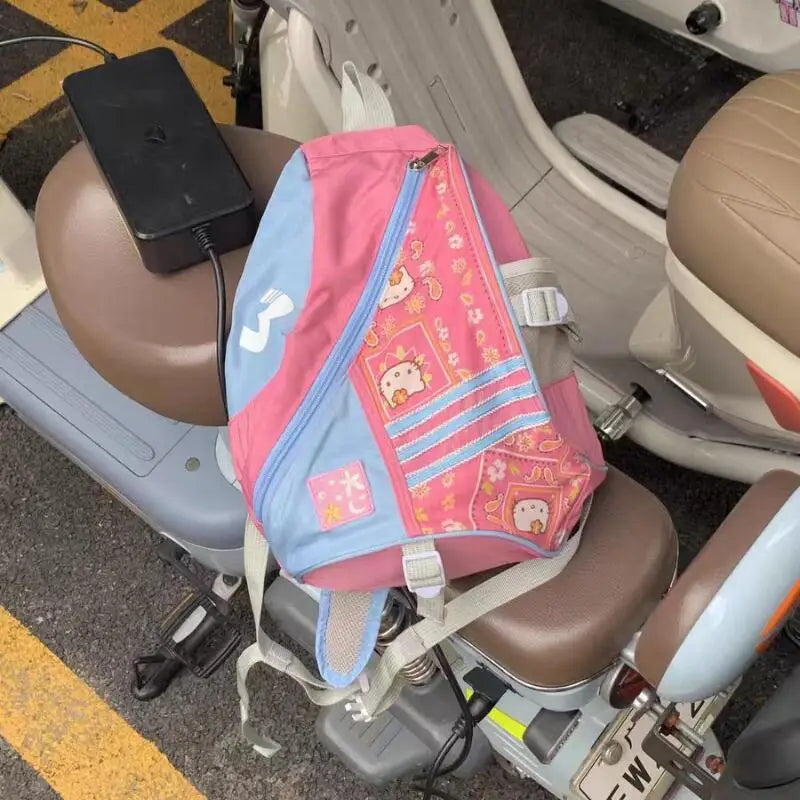 Sanrios Hello Kittys Travel Bag Cute Cartoon Crossbody New Style Portable Sweet Girls Hot Sale Storage Large Capacity Kawaii Ins