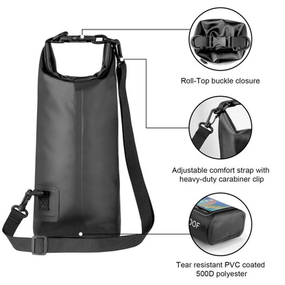 2L Dry Bag Touch Screen Waterproof Bags For Trekking Drifting Rafting Surfing kayak Outdoor Sports Bags Camping Equipment