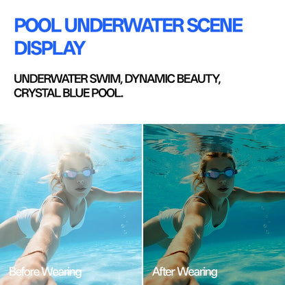 SCVCN Polarized Swimming Goggles Anti-Fog swimming Equipment Waterproof Glasses Professional Surfing Competition Beach Essential