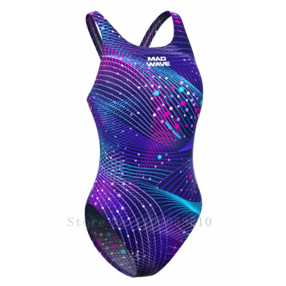 mad wave Women Sexy Swimsuit Cozy Skinsuit Diving Surfing Race Pro Triathlon Training Body Physical Fitness Race Swimming Suit