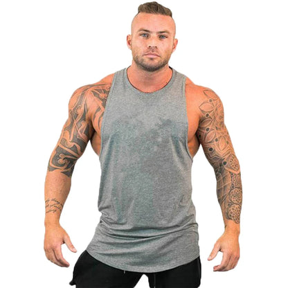 Gym Clothes for Men Undershirt Sleeveless Sweatshirt Clothing Stringer Brand Fitness Shirt Workout Vest Sportswear Top Singlets