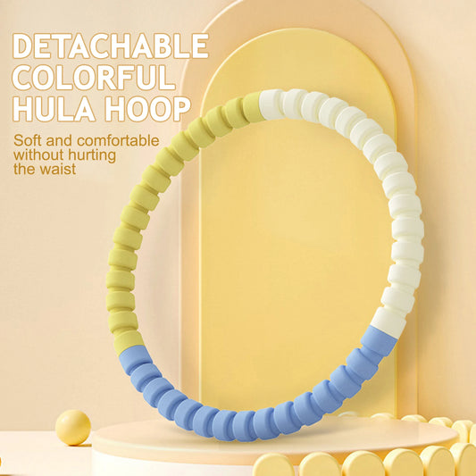 3/4/5/6 Tubes Portable Hula Circle Detachable Exercise Hoops for Children Body Building Sports Hoop Adult Waist Loss Weight Hoop