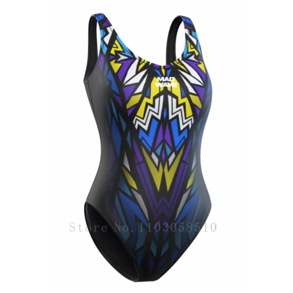 mad wave Women Sexy Swimsuit Cozy Skinsuit Diving Surfing Race Pro Triathlon Training Body Physical Fitness Race Swimming Suit