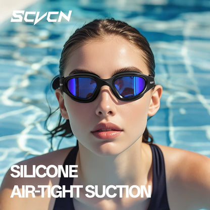 SCVCN Polarized Swimming Goggles Anti-Fog swimming Equipment Waterproof Glasses Professional Surfing Competition Beach Essential