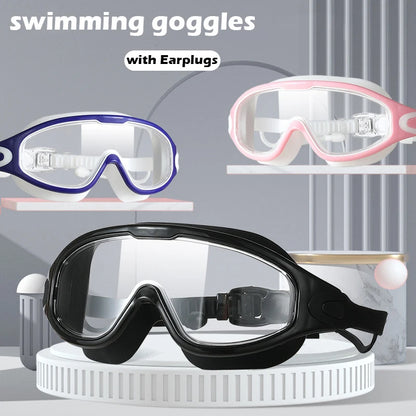 Swimming Goggles For Adult Men And Women High-Definition Waterproof And Anti Fog Electroplating Large Frame Swimming Goggles