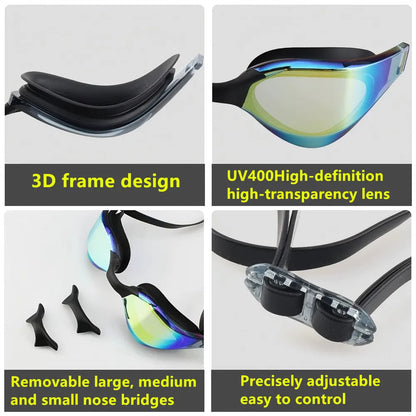 ARENA professional racing swimming equipment, waterproof and anti fog high-definition UV400 competition training goggles