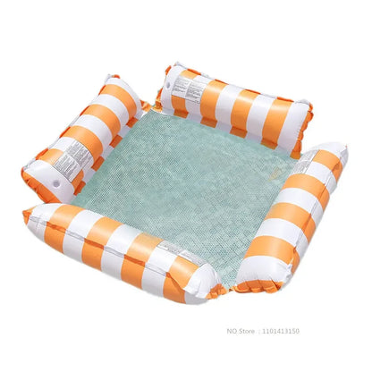 New Water Hammock Recliner Inflatable Floating Swimming Mattress Sea Swim Ring Swimming Pool Party Toy Recliner Swimming