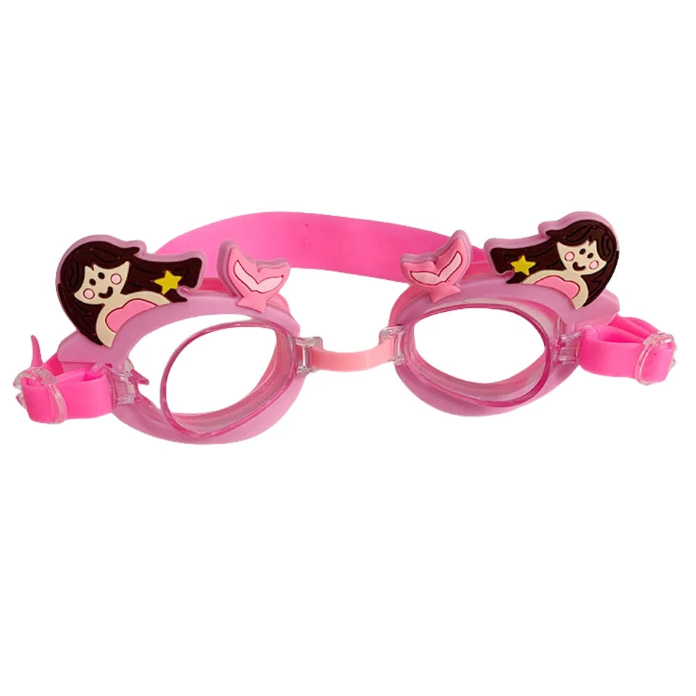 Children's Swimming Goggles Waterproof and Anti Fog Silicone Learning Swimming Goggles Cute Cartoon Adjustable Diving Equipment