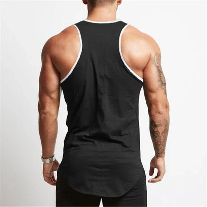 Gym Bodybuilding Workout Muscle  Breathable Sleeveless T-Shirts Mens Fitness Running Tank Tops Summer Cool Cotton Sport Singlets