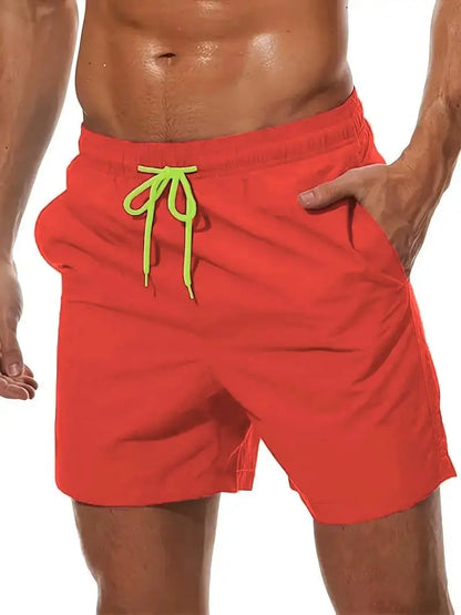 Man Swimwear Swim Shorts Trunks Summer Casual Beach Shorts Swimming Pants Swimsuits Mens Running Sports Surffing Shorts