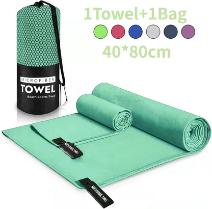 Quick-Drying Sports Towel 40x80CM Blue Grey Green Orange Swimming Gym Fitness Camping Running Beach Washcloth Towels
