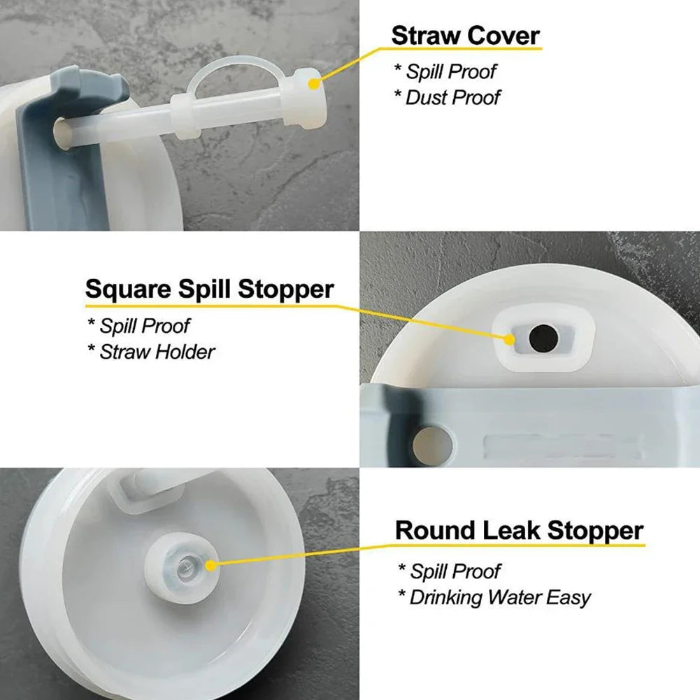 Silicone Spill Proof Stopper Set for Stanley Cup 1.0 2.0 40oz/ 30oz Tumbler Accessories Straw Cap Spill Stopper Leak Stopper