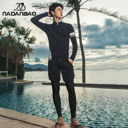 Women Men Diving Clothing Quick Dry Swimming Suit Snorkeling Surfing Wetsuit Zipper Water Sport Long Sleeve Diving Five Suit