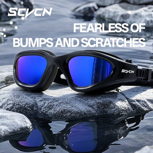 SCVCN Polarized Swimming Goggles Anti-Fog swimming Equipment Waterproof Glasses Professional Surfing Competition Beach Essential