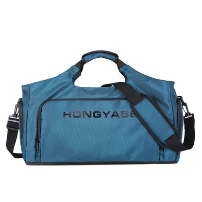 Gym Sports Bag for Men Travel Fitness Duffle Shoe Pocket Luggage Duffel Waterproof Tote Handbags Weekend Shoulder Outdoors Bag