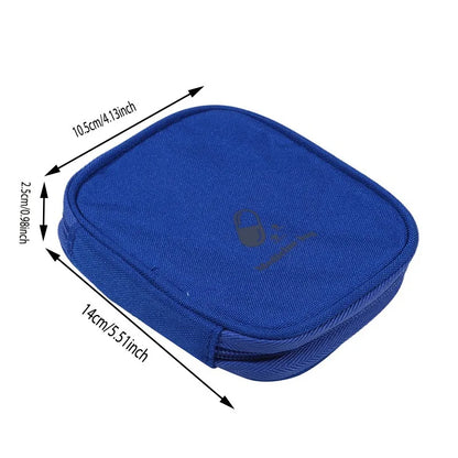 First Aid Medicine Bag Portable Medicine Storage Box Emergency Kits Pills Package Container For Home Travel Office
