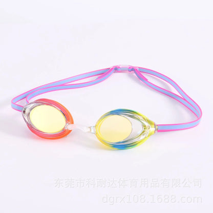 Swimming Goggles Into Equipment Hd Waterproof anti-fog Mirror Mirror Clear Goggles Box Silica Gel Eye Protector