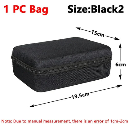 1Pc EVA Storage Box Travel Zipper Small Bag Portable Protective Storage Case Outdoor Tools Bag 6kinds Size Organizer Accessories