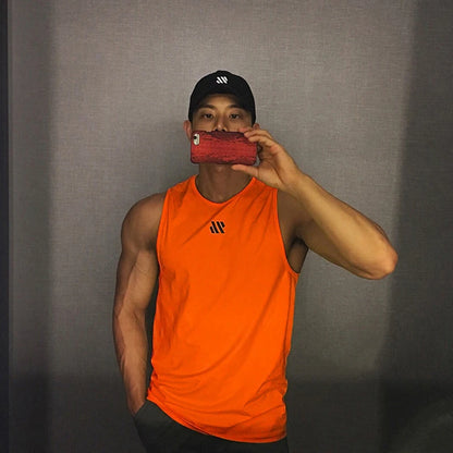 ADED Summer new Gym Vest Men Bodybuilding Sleeveless Sports Tank Top quick-drying mesh Fitness Running Tank Top men Clothes