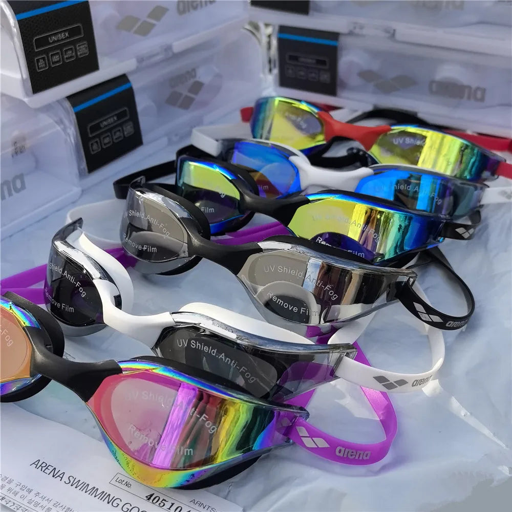 ARENA professional racing swimming equipment, waterproof and anti fog high-definition UV400 competition training goggles