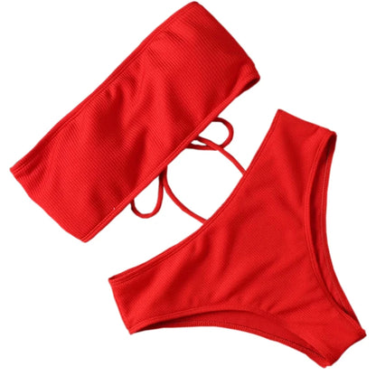 Women's Swimsuit 2025 Sexy Bikini Women's Swimsuit Strap up Swimsuit Strap up Beach Wear Swimming Pants Women's Bikini Set