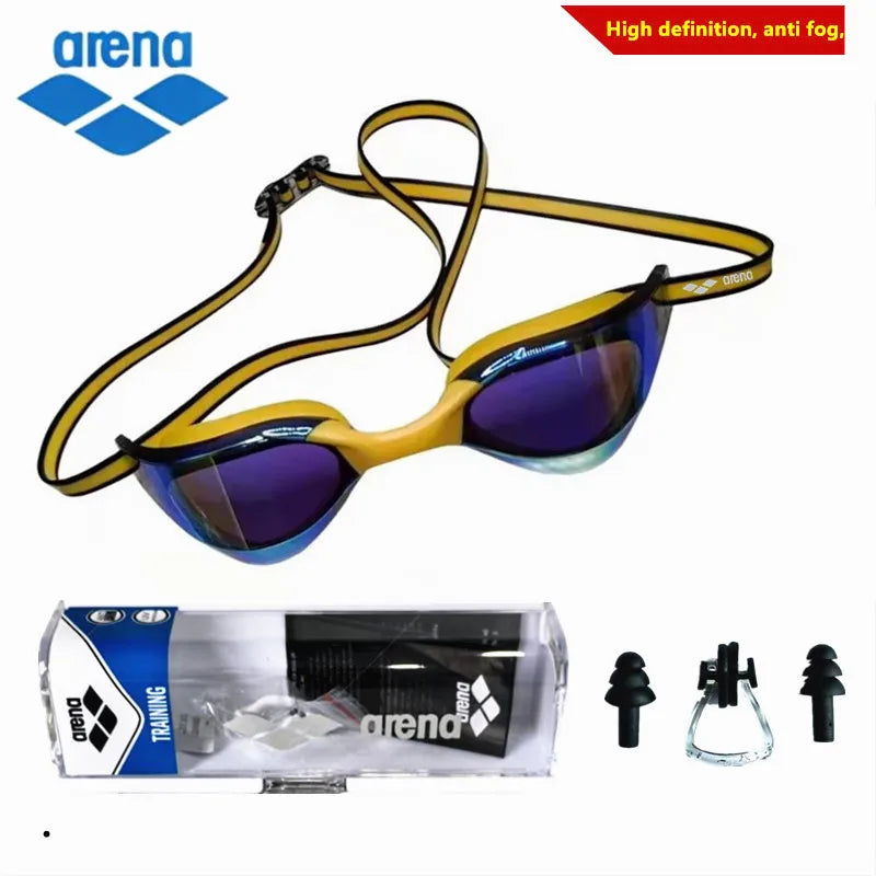 ARENA professional racing swimming equipment, waterproof and anti fog high-definition UV400 competition training goggles