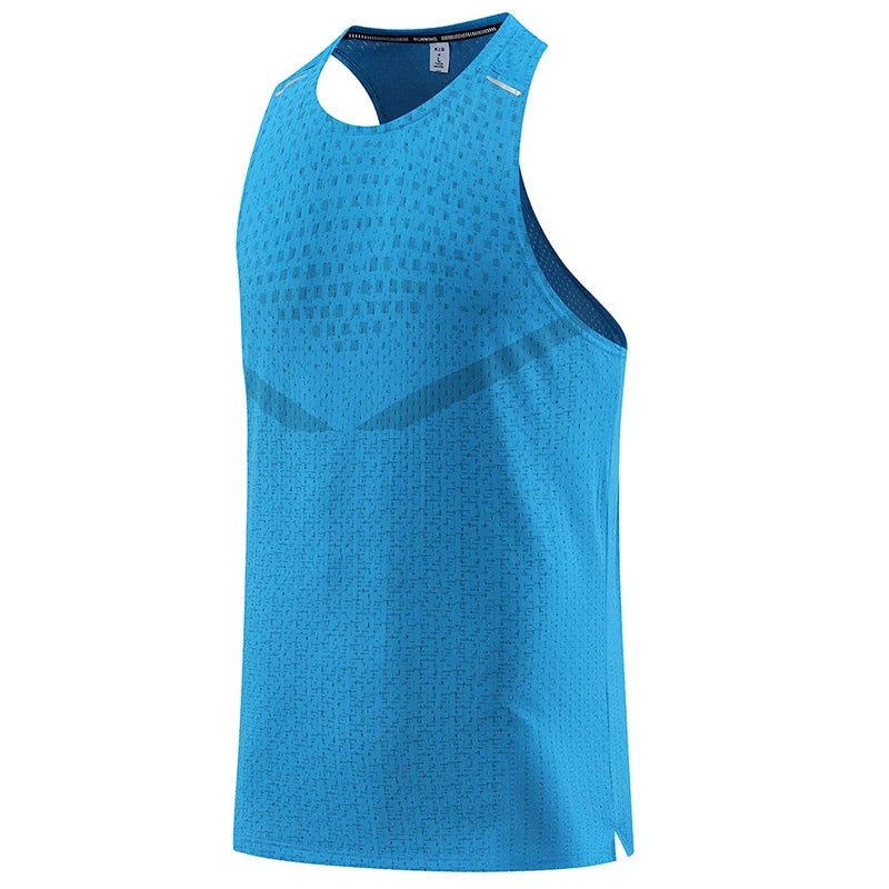 Men Gym Vest Breathable Mesh track and field Summer Cool Beach Travel Undershirt Basketball Training Fashion Running Tanks Top