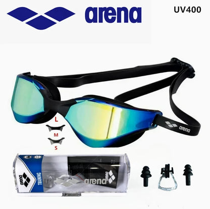 ARENA professional racing swimming equipment, waterproof and anti fog high-definition UV400 competition training goggles