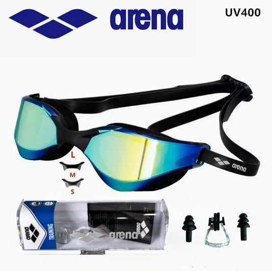 ARENA professional racing swimming equipment, waterproof and anti fog high-definition UV400 competition training goggles