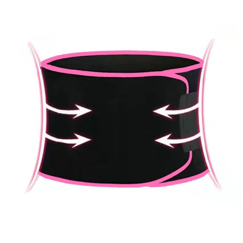 Men Waist Sauna Slimming Shapers Workout Trimmer Belt Weight Loss Sweating Bands Wrap Fat Burning Tummy Control Shapewear Girdle