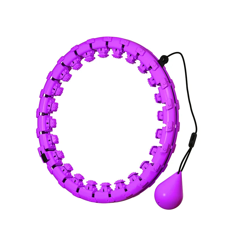 24 Sections Fitness Smart Sport Hoop Thin Waist Massager Adjustable Detachable Equipment Gym Home Training Easy Weight Loss