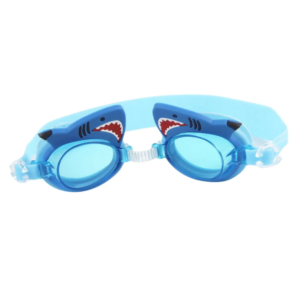 Children's Swimming Goggles Waterproof and Anti Fog Silicone Learning Swimming Goggles Cute Cartoon Adjustable Diving Equipment
