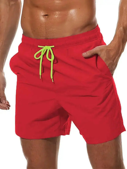 Man Swimwear Swim Shorts Trunks Summer Casual Beach Shorts Swimming Pants Swimsuits Mens Running Sports Surffing Shorts