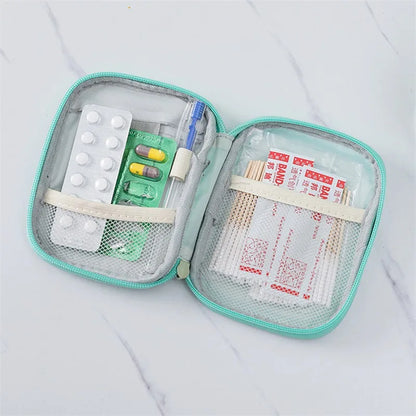 First Aid Medicine Bag Portable Medicine Storage Box Emergency Kits Pills Package Container For Home Travel Office