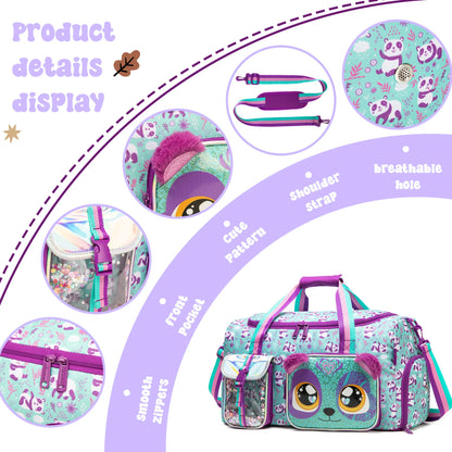 Travel Bag for Girls Lightweight Durable Spacious Carry On Tote for Weekend Gym Business Stylish Adventure Duffel