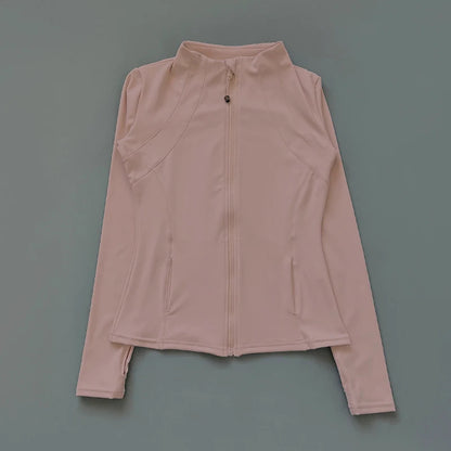 Yoga Clothes Windbreaker Sportswear Woman Running Long Sleeve Sweatshirt Sports Jackets Top Women Workout Tops Activewear