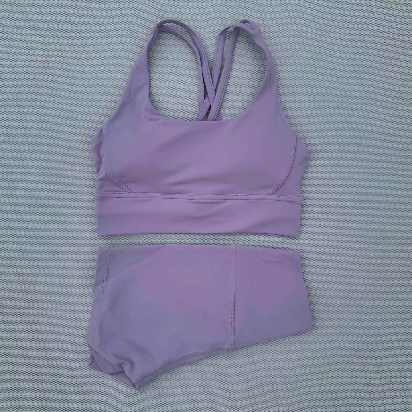 Yoga Clothes Set 2 Piece Gym Sports Shorts Set Women Cross Back Bra Top High Waist Shorts Fitness Suit Running Workout Tracksuit