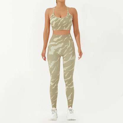 Women's Fitness Clothing Gym Sport Outfit for Woman Sweatsuit Lady Sets Womens Clothes Gym Women 2 Piece Set Outfit Sports Bra