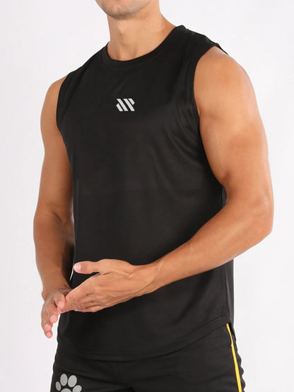 ADED Summer new Gym Vest Men Bodybuilding Sleeveless Sports Tank Top quick-drying mesh Fitness Running Tank Top men Clothes