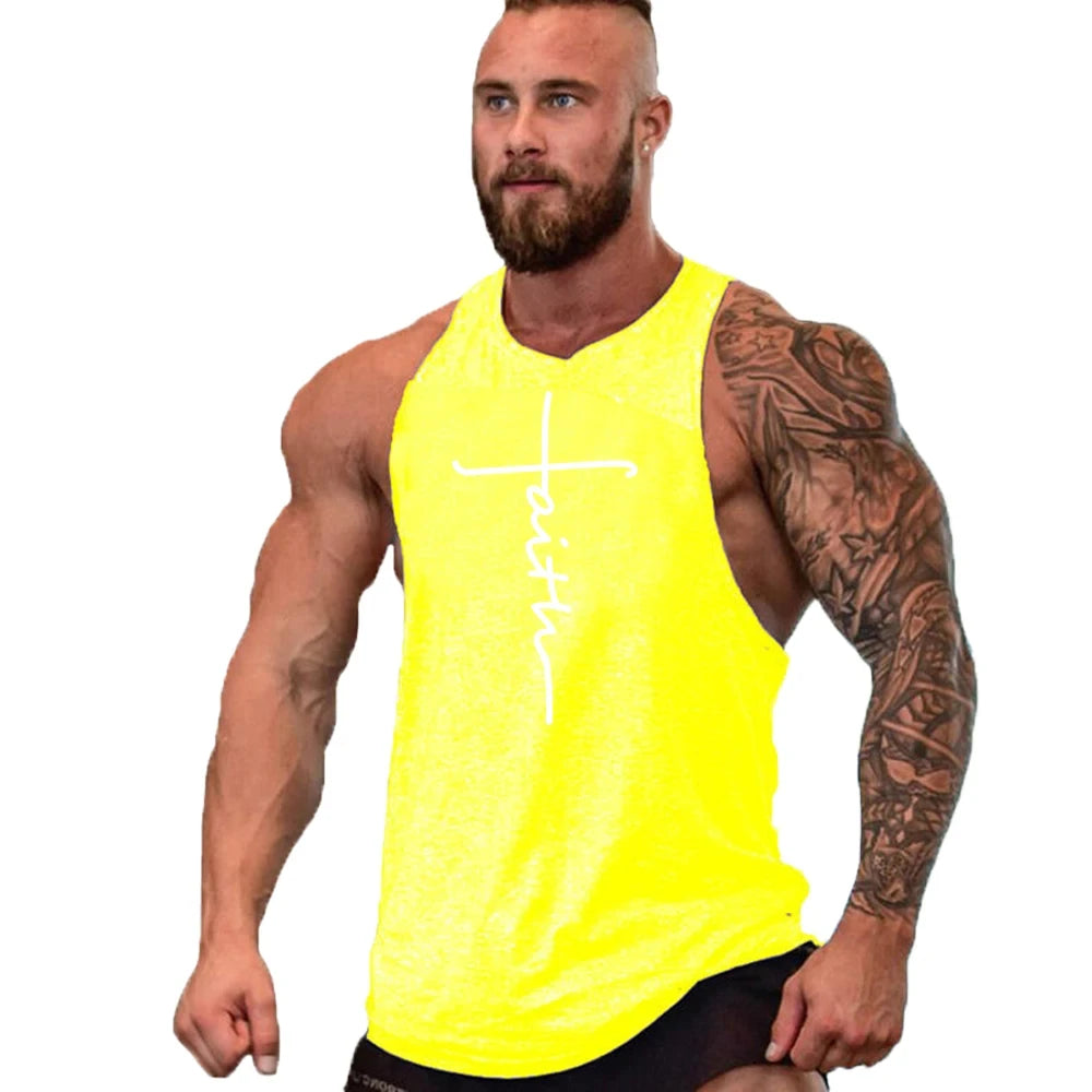 Gym Clothes for Men Undershirt Sleeveless Sweatshirt Clothing Stringer Brand Fitness Shirt Workout Vest Sportswear Top Singlets