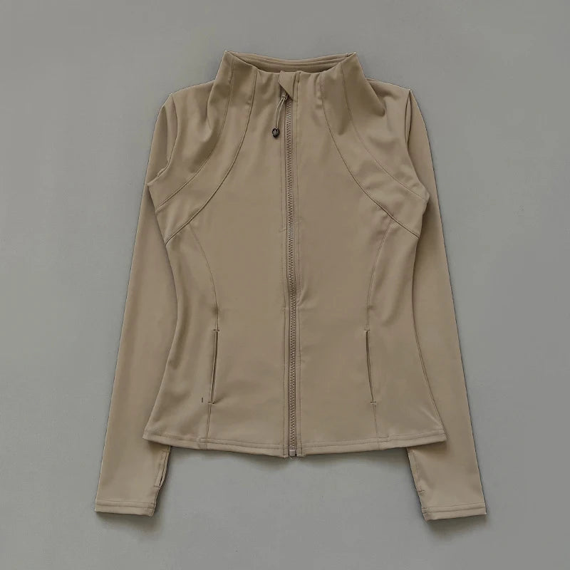 Yoga Clothes Windbreaker Sportswear Woman Running Long Sleeve Sweatshirt Sports Jackets Top Women Workout Tops Activewear