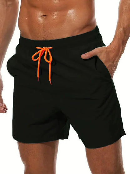 Man Swimwear Swim Shorts Trunks Summer Casual Beach Shorts Swimming Pants Swimsuits Mens Running Sports Surffing Shorts