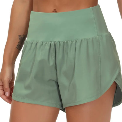 Gym Yoga Wear Sport High Waist Short Pocket Run Women Sportswear Fitness Outfi Push Up Quick Drying Summer Cycling Clothing Pink