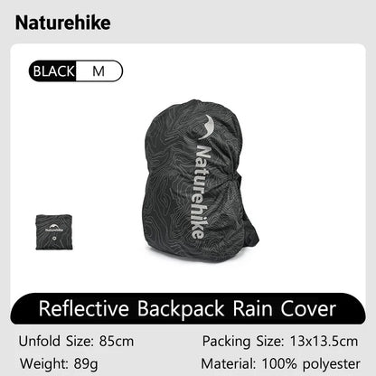Naturehike 30L-60L Waterproof Reflective  Backpack Rain Cover Outdoor Camping Hiking Climbing Bag Rain Casing CNK2450PJ010