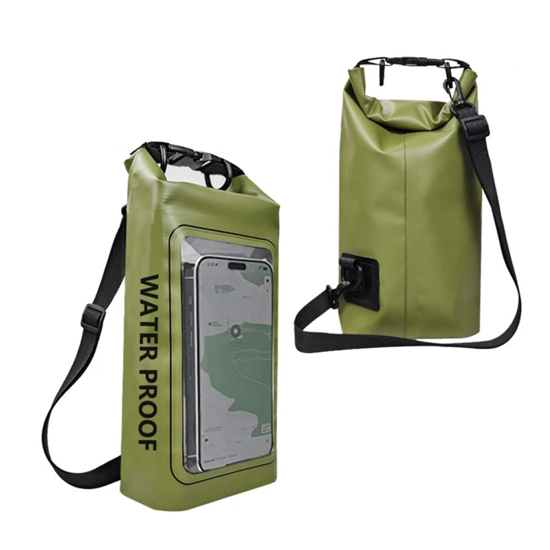 2L Dry Bag Touch Screen Waterproof Bags For Trekking Drifting Rafting Surfing kayak Outdoor Sports Bags Camping Equipment