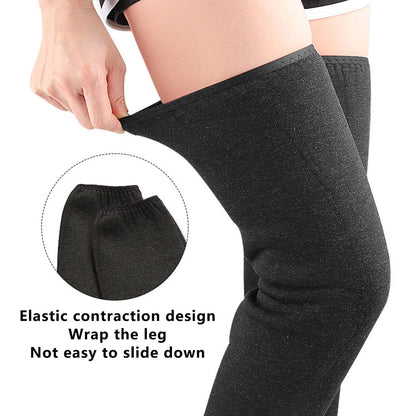 40/50cm Winter Leg Warmer Thickened Plush Warmful Knee Pad Winter Autumn Outdoor Cycling Riding Windproof Comfortable Leg Cover
